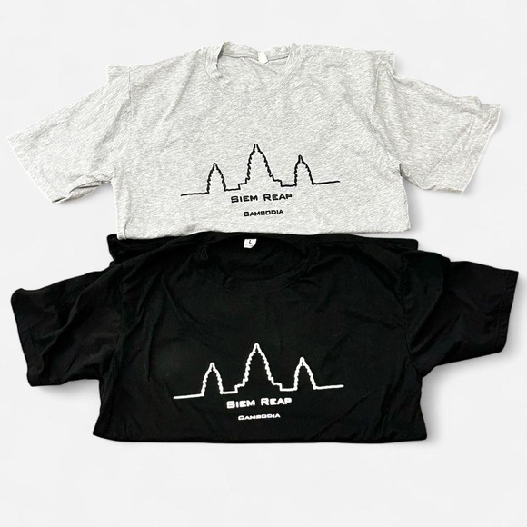 Other. Other - Other. Siem Reap Cambodia travel T-shirt bundle of 2 Mens Large in Black